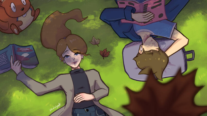 Relaxing sketch of my OCs.