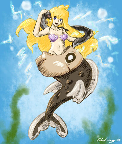 Quick sketch for Mermay 2019.