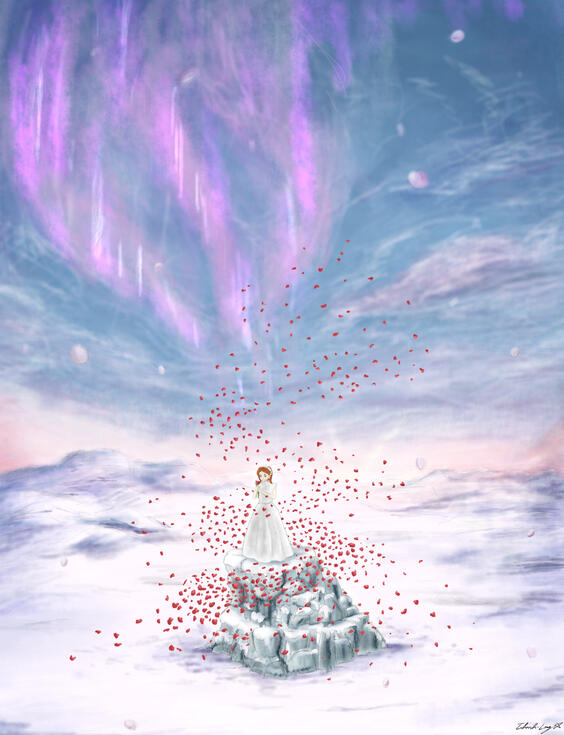 &quot;The Fifth Season&quot;. Fanart basé sur un vidéoclip de &quot;The Fifth Season&quot; de Oh My Girl. Test de ciel.